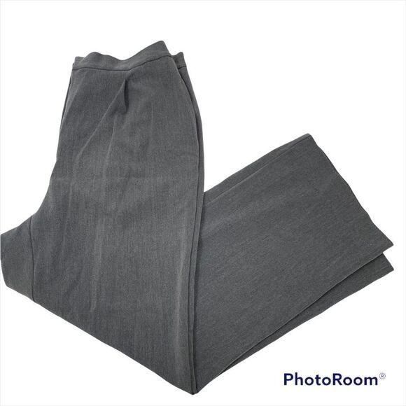 Villager a Liz Claiborne Co Stain Resistant Grey Dress Pants Size 12 - Picture 2 of 10